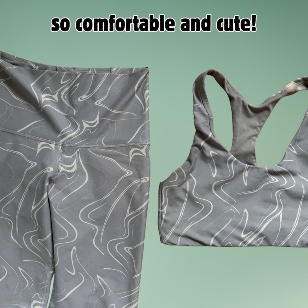 Old Navy PowerSoft Exercise Set - Gray Smoke - Size M